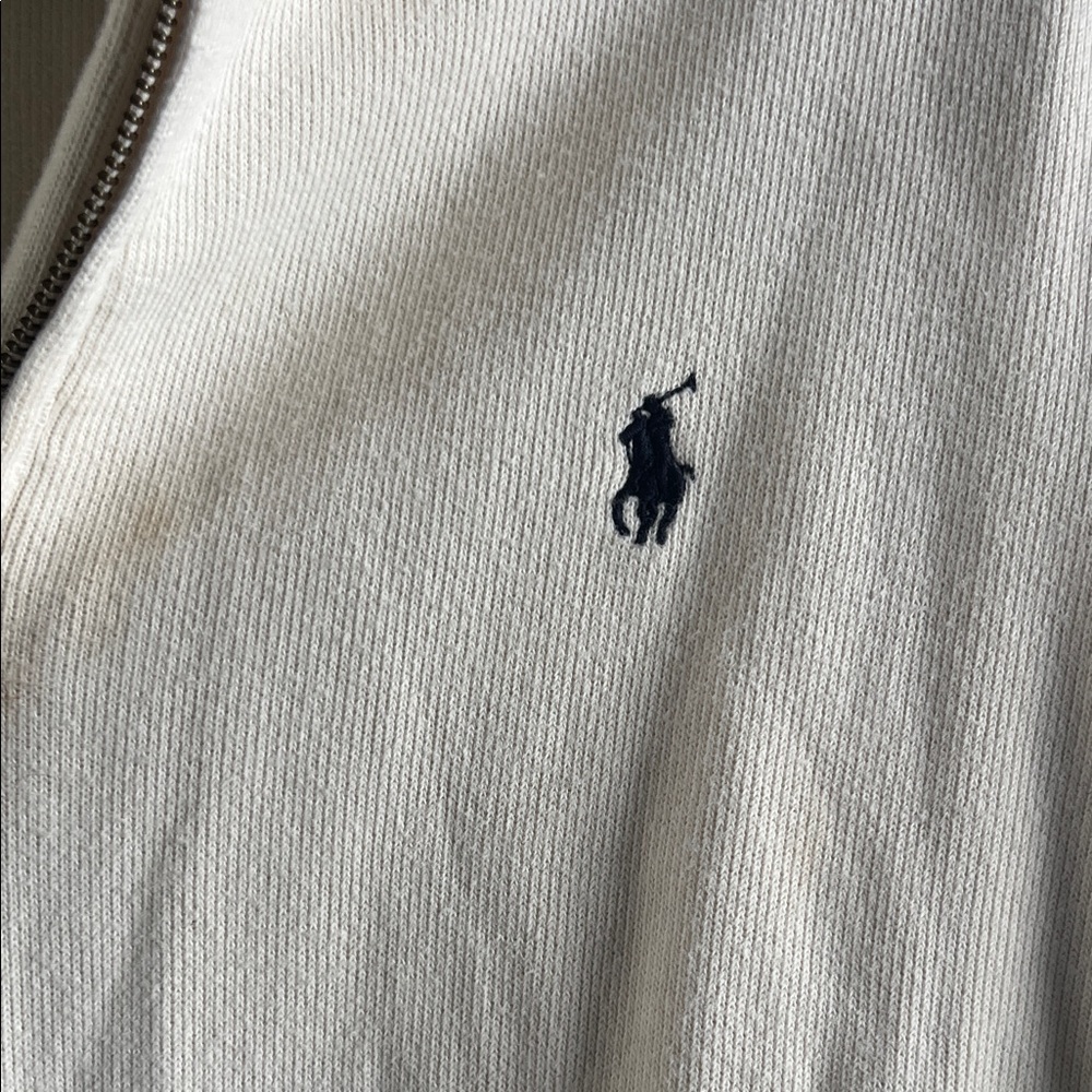 Polo by Ralph Lauren Men's Beige Zip-Up Sweater - Picture 3 of 6